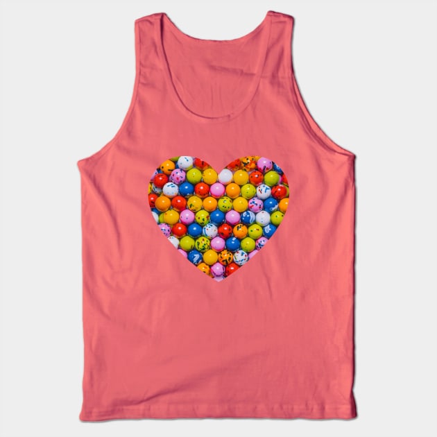 Vintage Jawbreaker Candy Photo Heart Tank Top by love-fi